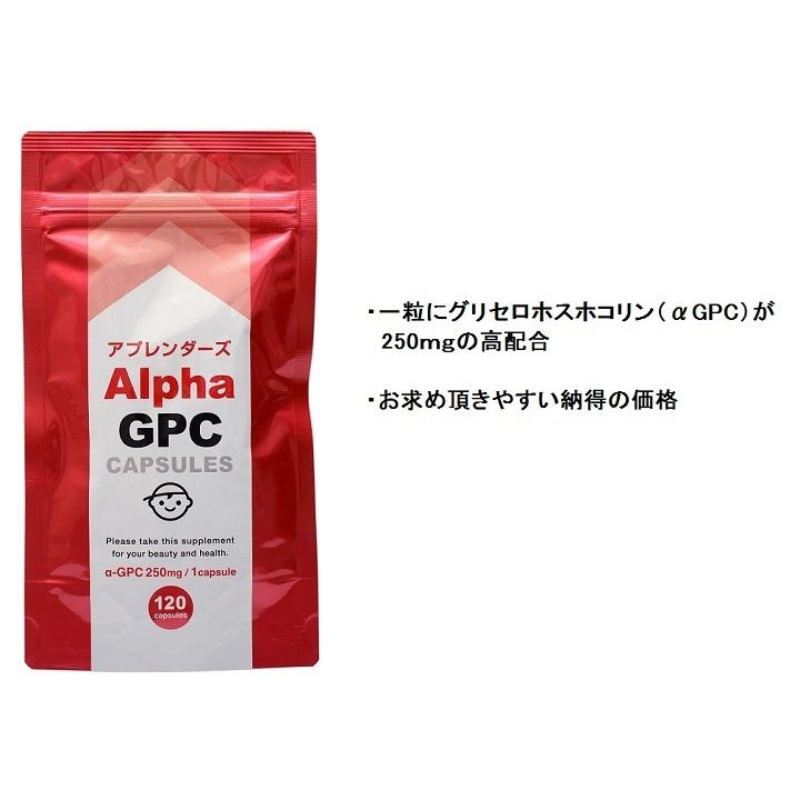 アルファGPC 120粒 6個セット 国内製造 アプレンダーズ 1日1,000