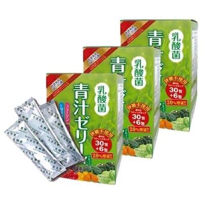 乳酸菌 青汁ゼリーα 540g (15ｇ×36包) 3箱セット｜natural-note