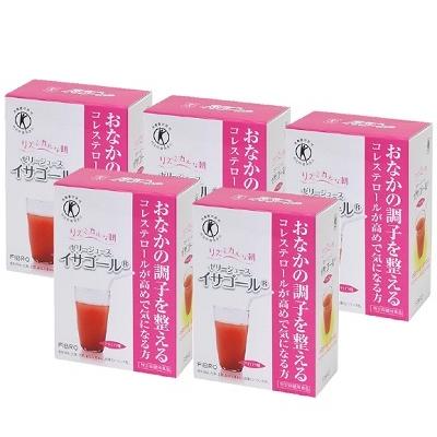 ゼリージュース イサゴール 20包 5個セット 特定保健用食品  送料無料（Yahoo!・ナチュラルノート）