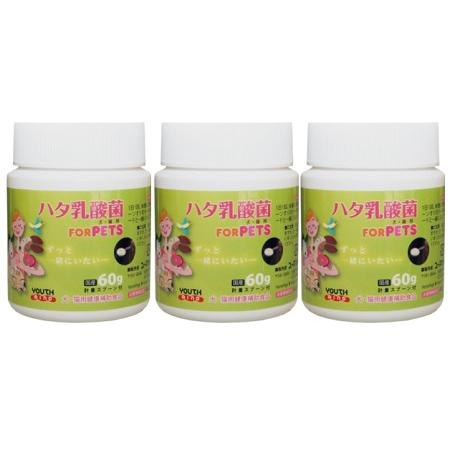 LCH ハタ乳酸菌 FOR PETS 60g入り 3個セット 約6ヶ月分 計量スプーン付