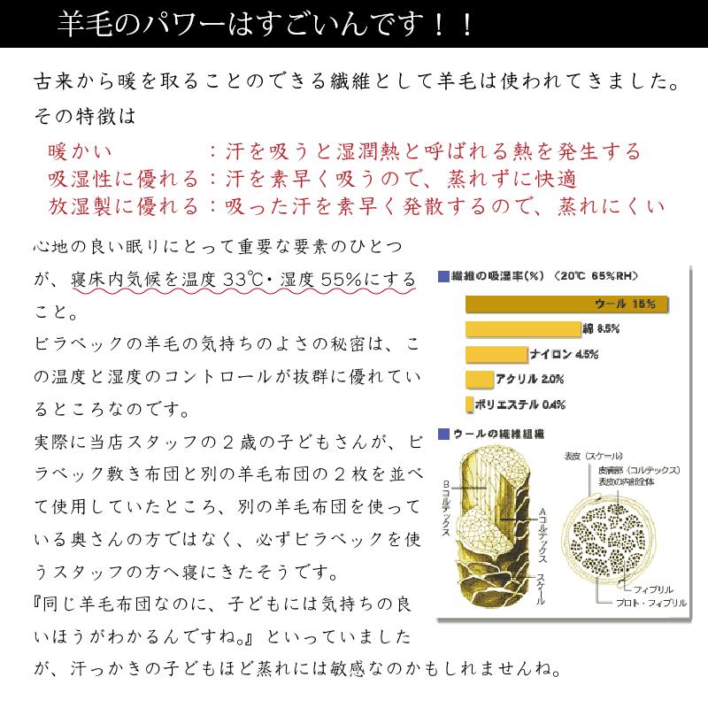 眠りのプロショップSawada 羊毛ベッドパッド セミダブルサイズ ドイツ