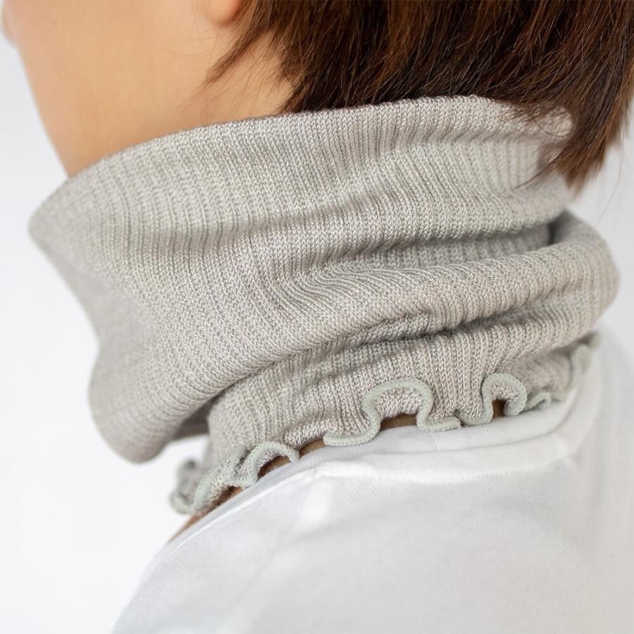 シルク ネックカバー フリーサイズ 絹 ネックウォーマー 保温 保湿