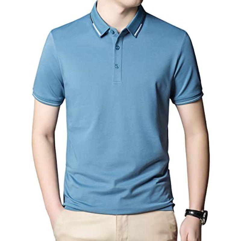 Okjcon ポロシャツ メンズ 半袖 夏 薄手 無地 ゆったり ビジネス カジュアル おしゃれ 大きいサイズ 3xl ホワイト Fsk65zvfxv Omairaabadia Com