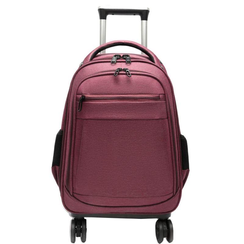 ショッピングキャリー トロリーバックパック トラベルバッグ 4輪 折りたたみ式 大容量 伸縮式ハンドル 軽量 スーツケース 防水 収納便利