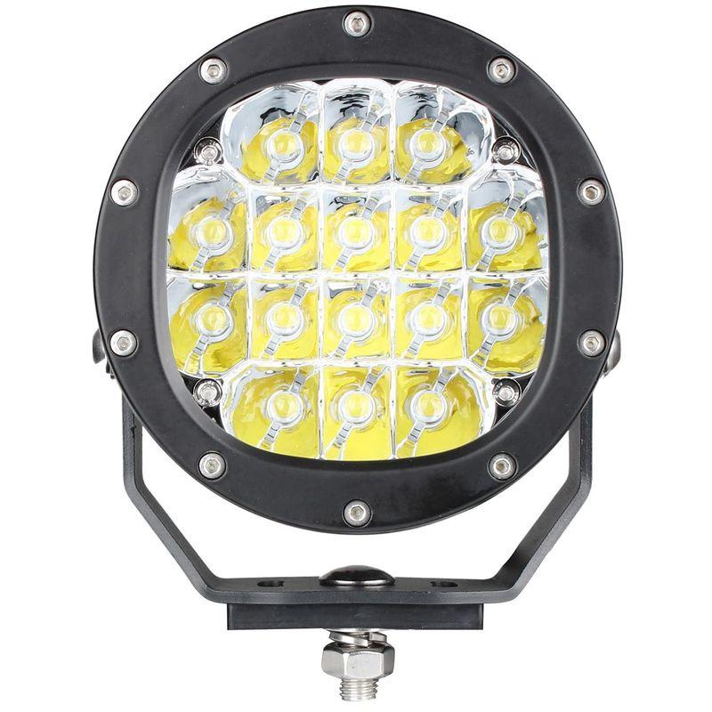 船舶用品　１台　LEDワークライト　ハイパワー　LED　作業灯　拡散レンズ　防水　クリア　24V　80W　12V　狭角　広角　集魚灯　(スポ