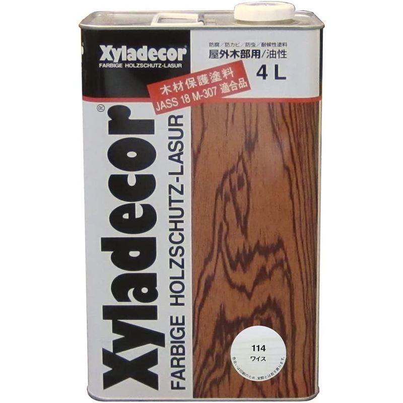 日本エンバイロ　キシラデコール　高性能木材保護着色塗料　4L　（153933）　ワイス