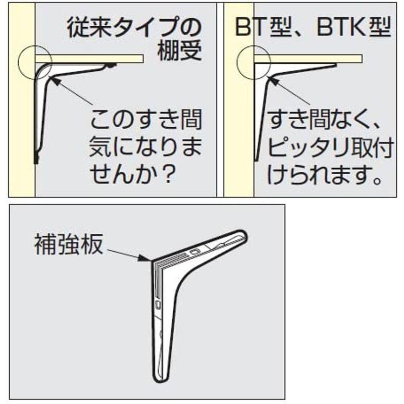 ステンレス棚受　スガツネ工業　ステンレス棚受BT型　BT-300　サテンシアゲ