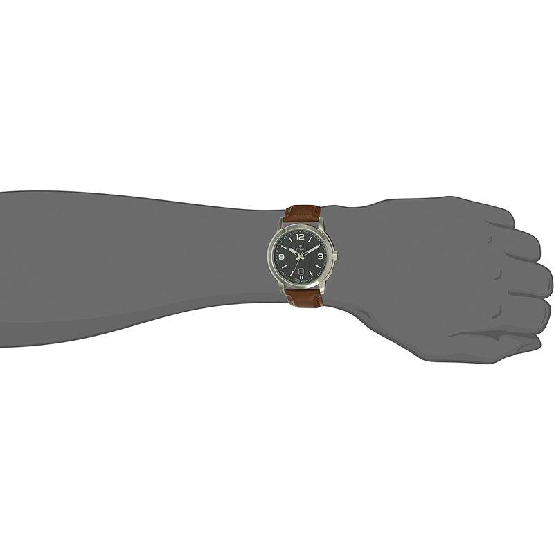 TITAN タイタン ネオ ウォッチ クォーツ式 腕時計 メンズ クラシック メタル レザー インドの老舗 色 : ブラウン / ブラック