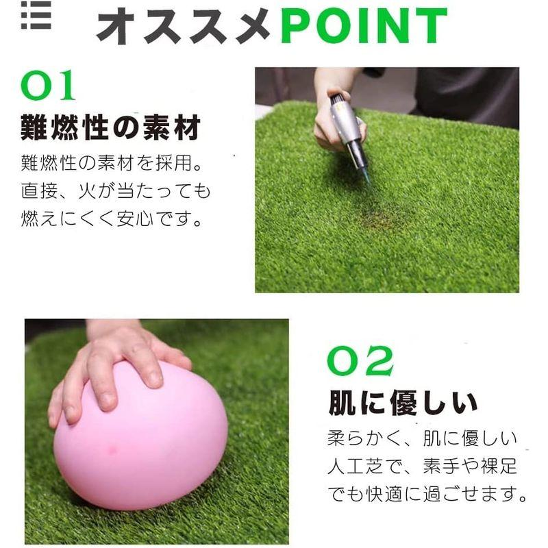 リアル 人工芝 芝丈 ロール 幅1m 長さ10m 難燃加工 4層加工 高排水性 ロール巻き ふわふわ (3cm(30mm)) 人工芝 芝丈 ロール 幅1m 長さ10m 難燃加工 4層加工 高排水性 ロール巻き ふわふわ 3cm 30mm 　