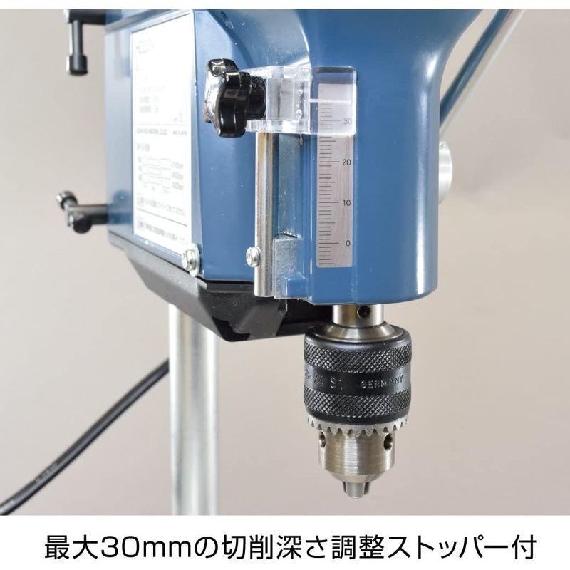 工具・作業用品　ホーザン(HOZAN)　小型・軽量デスクドリル　ベルト掛け換え式3段変速　切削深さ調整ストッパー付(最大30mm)　K-21