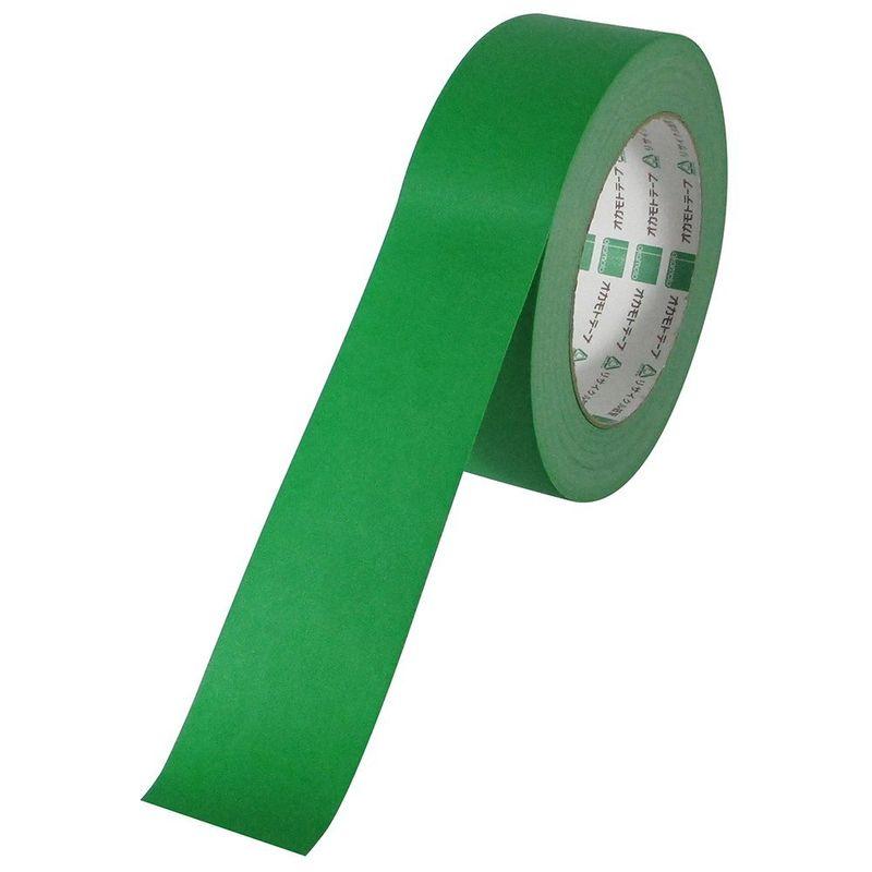 テープ・接着剤　オカモト　クラフトテープ　No.224WC　緑　38mm×50m　60巻入り　環境思いカラー
