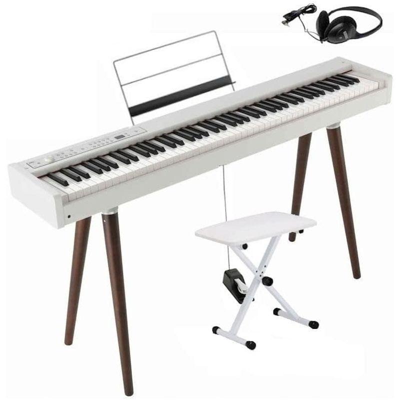 まとめ買い特価 KORG D1 WH セット 椅子 専用木製スタンド スピーカーレス ST-WL ヘッドホン コルグ 電子ピアノ デジタル楽器 