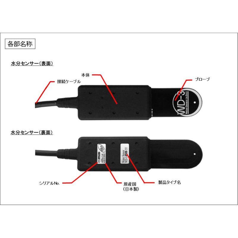 土壌水分センサー ＡＲＰ 水分センサ ＷＤ?３?Ｗ?５Ｙ 単出力モデル土壌の体積含水率を高精度に測定ケーブル長５ｍバラ線タイプ ＤＣ４．５Ｖ?１５Ｖ給電０?１ - 1