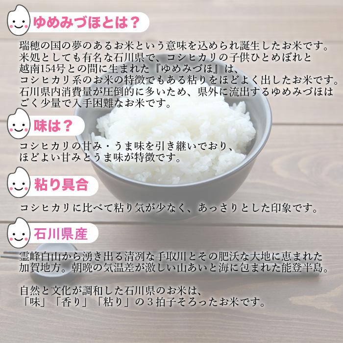 ゆめみづほ 20kg (5kg*4) 新米 令和4年産 石川県産 米 お米 白米 ゆめみづほ 20kg (5kg*4) 新米 令和4年産 石川県産 米 お米 白米