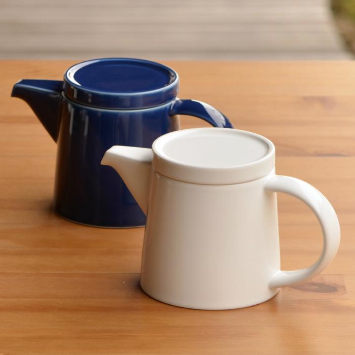 白山陶器 和食器 おしゃれ 波佐見焼 M型シリーズ M型ポット ブルー