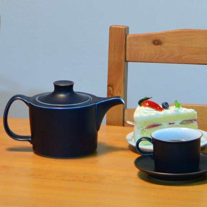 白山陶器 和食器 おしゃれ 波佐見焼 ONEST オネスト ポット 紺マット