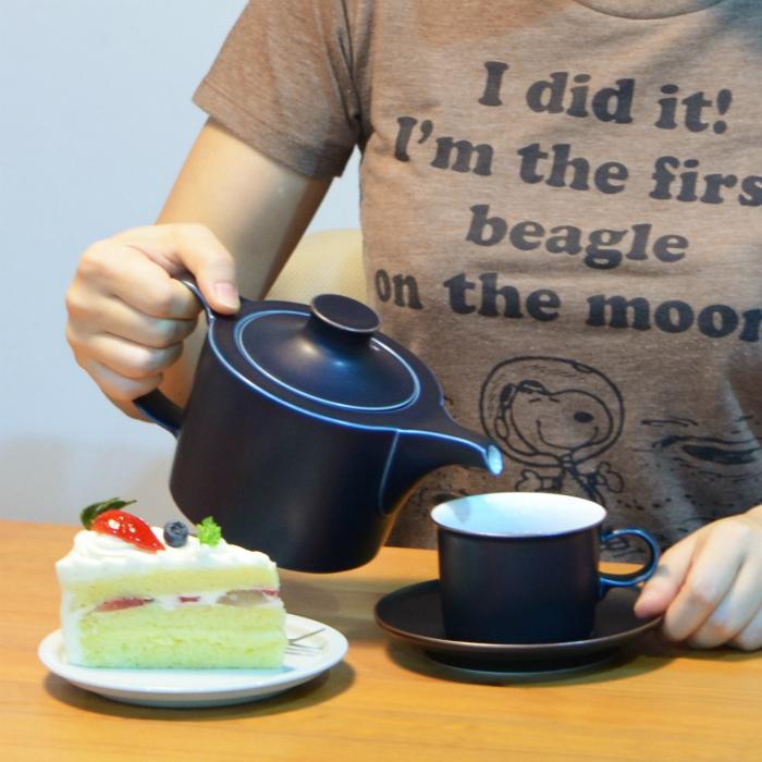 白山陶器 和食器 おしゃれ 波佐見焼 ONEST オネスト ポット 紺マット