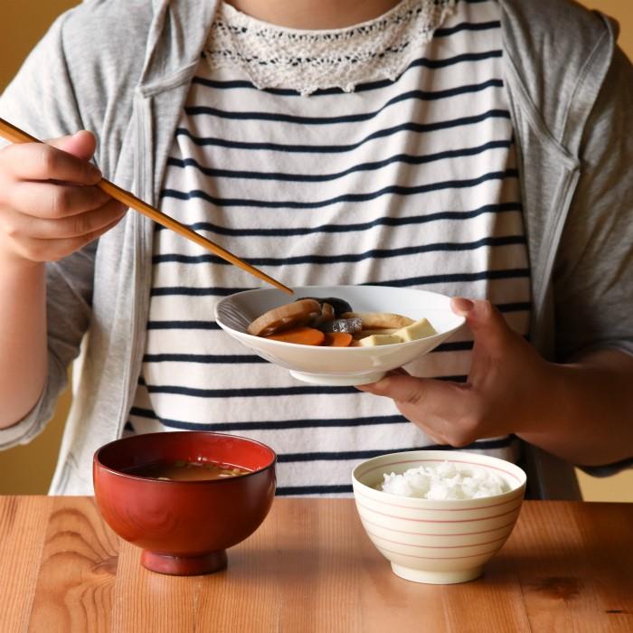 白山陶器 和食器 おしゃれ 波佐見焼 皿 ともえ 浅鉢 中(Mサイズ