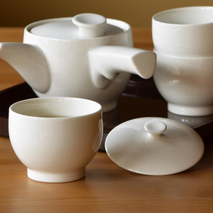 白山陶器 和食器 おしゃれ 波佐見焼 湯呑 茶和 煎茶用蓋 白磁 