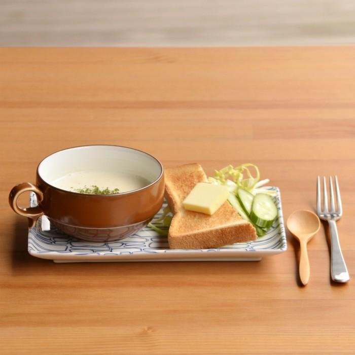 hole様⭐︎未使用 お家型 陶器製 スープカップ&ソーサー セット 食器キッチン 白山陶器 和食器 おしゃれ 波佐見焼 S型スープボール（大） スープ