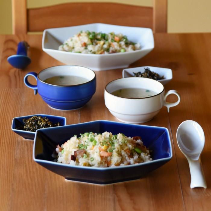 白山陶器 和食器 おしゃれ 波佐見焼 S型スープボール（小） スープ