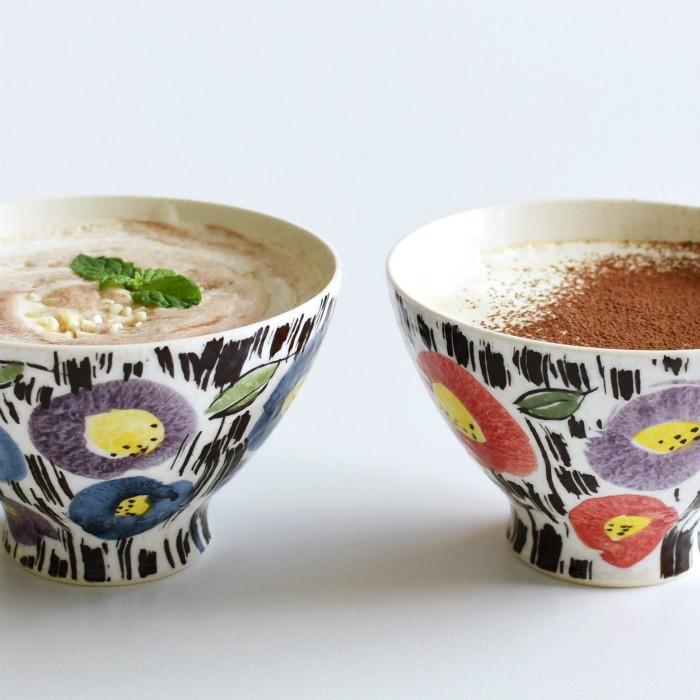 和食器 おしゃれ 波佐見焼 お茶わん 筒山太一窯 刷毛花紋 茶付