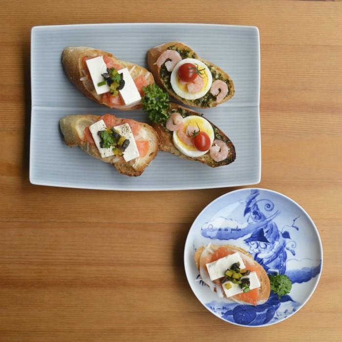 白山陶器 和食器 おしゃれ 波佐見焼 大皿 長方皿 サイズ大 グレイ 角皿
