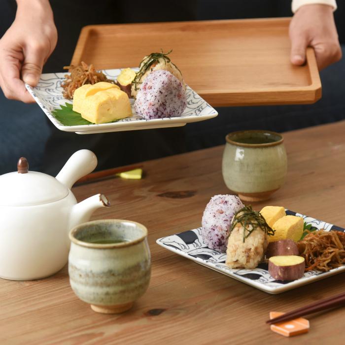 natural69 和食器 おしゃれ 波佐見焼 皿 ナチュラル69 ヤンケ 正角皿M