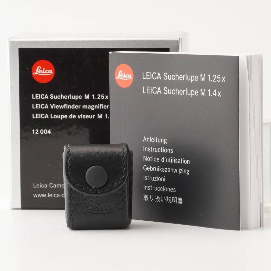 ライカ Leica Viewfinder magnifier M1.25x 空箱 説明書 ケース/ Filter E 39 UVa ケース ...