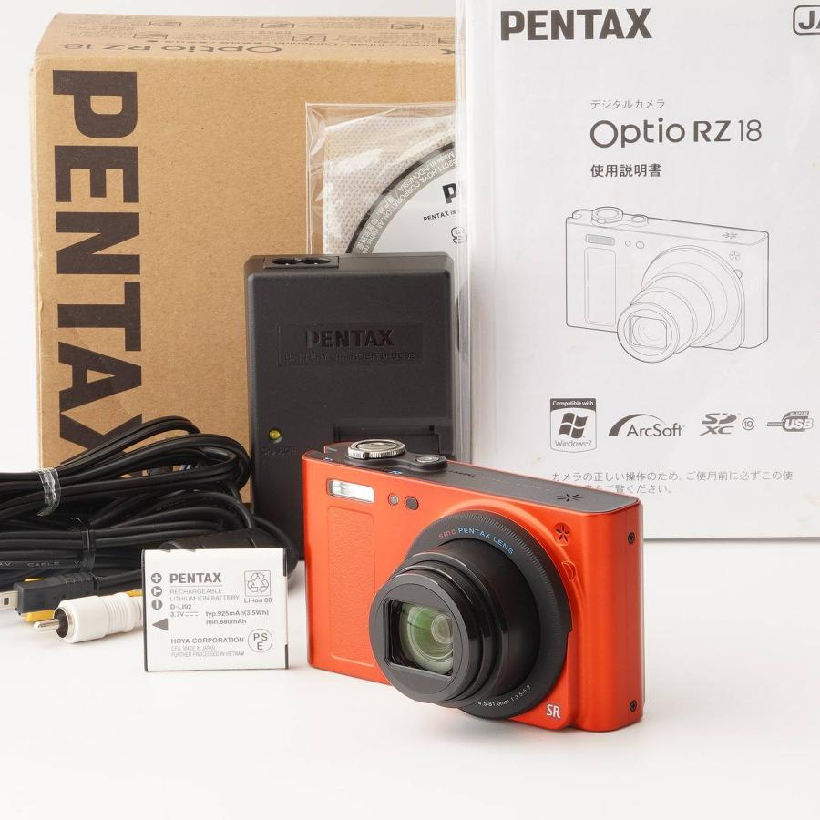 ペンタックス Pentax Optio RZ18 メタリックオレンジ 18x 光学ズーム : ナチュラル・カメラ - 通販 - Yahoo ...