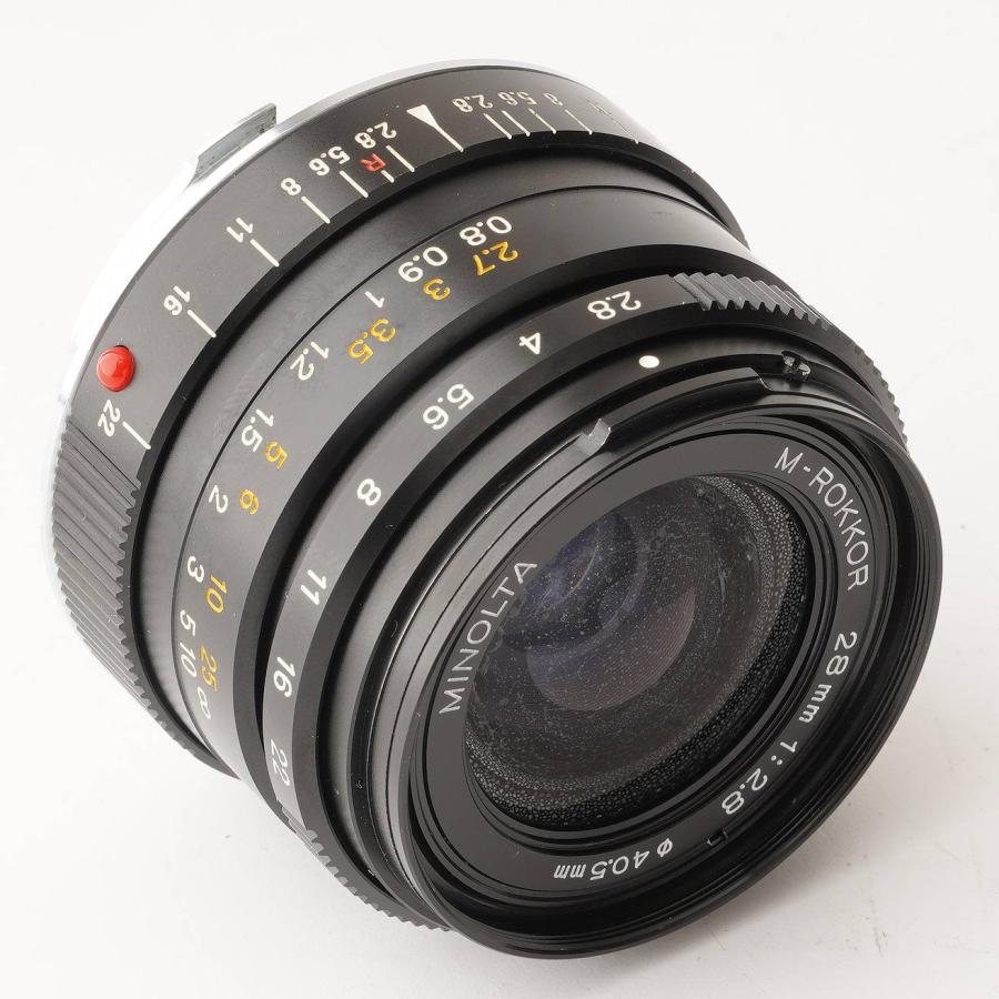 Minolta M-ROKKOR 28mm F2.8 Mマウント｜S852 コニカミノルタ（KONICA MINOLTA） ミノルタ Minolta M-Rokkor 28mm F2