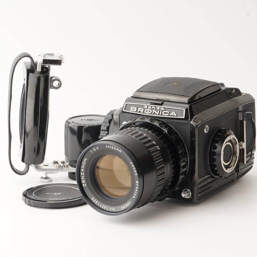 良品 ZENZA BRONICA S2 後期 ブラック + 150mm F3.5 ゼンザブロニカ Zenza Bronica S2 後期 ブラック/ Zenzanon 150mm F3.5