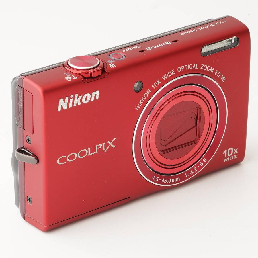 ニコン（Nikon） Nikon COOLPIX S6200 レッド 10x 光学ズーム