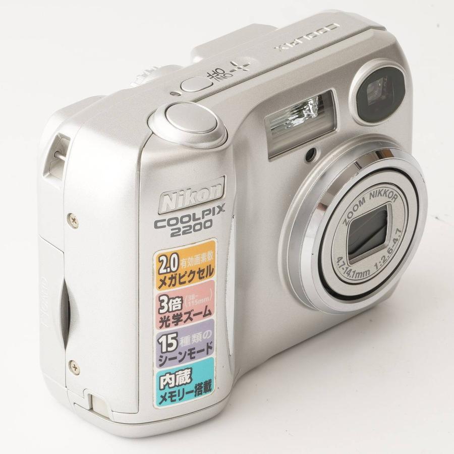 ニコン（Nikon） Nikon COOLPIX E 2200 シルバー 3x 光学ズーム