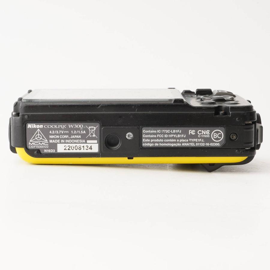 美品 Nikon COOLPIX W300 防水 イエロー デジタルカメラ ニコン（Nikon） Nikon COOLPIX W300 イエロー 5x光学ズーム 防水