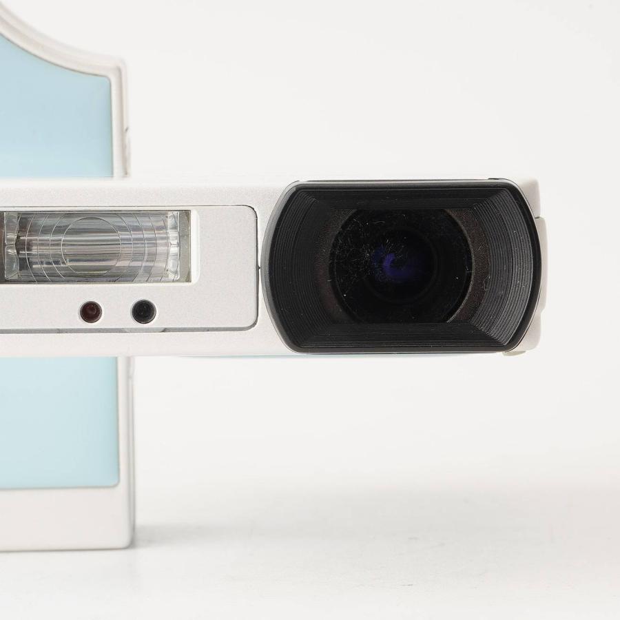 【美品】KYOCERA Finecam SL400R コンパクトデジカメ￼ KYOCERA（京セラ） Kyocera Finecam SL 400R ミルキーブルー 3x ズーム
