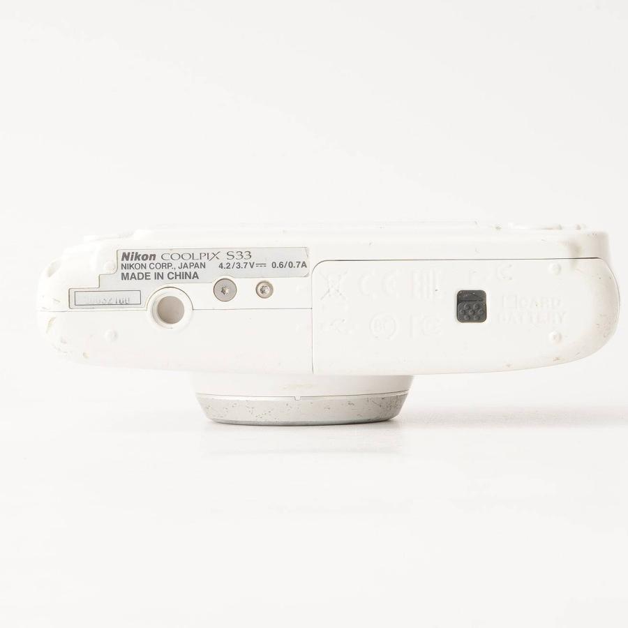 Nikon Coolpix s33 white 防水・耐衝撃カメラ 動作確認済 ニコン（Nikon） Nikon COOLPIX S33 ホワイト 防水耐衝撃 コンパクト