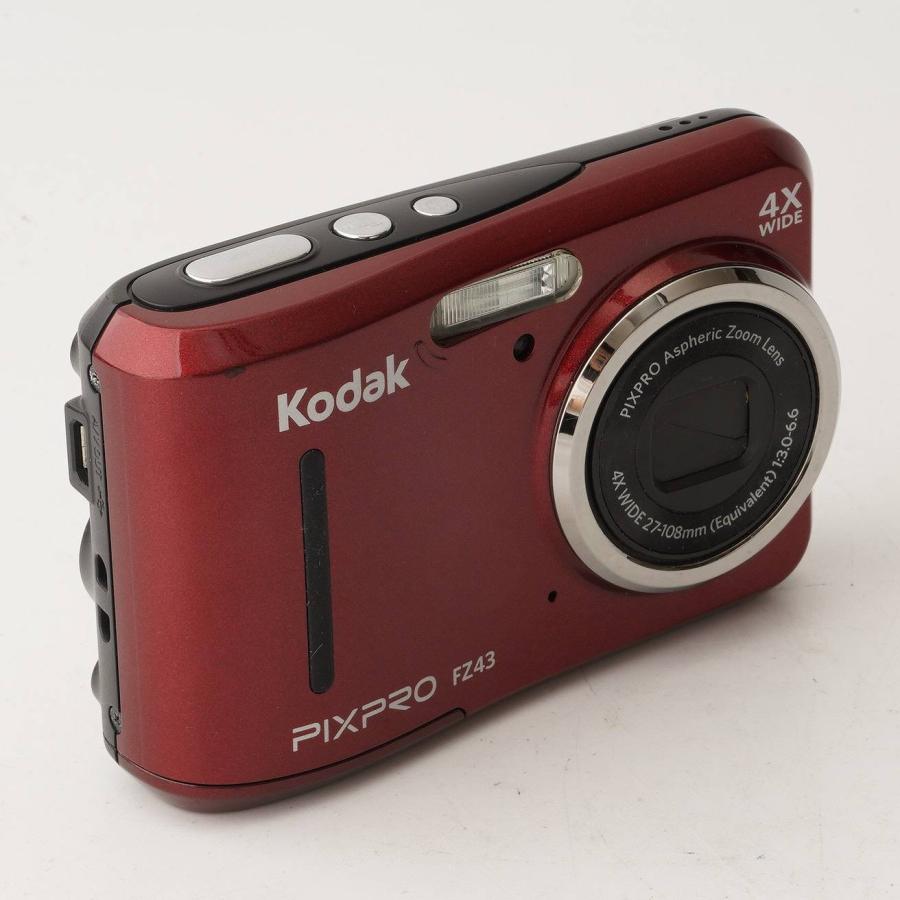 コダック Kodak Pixpro FZ43 レッド 4x 光学ズーム 【公式通販】