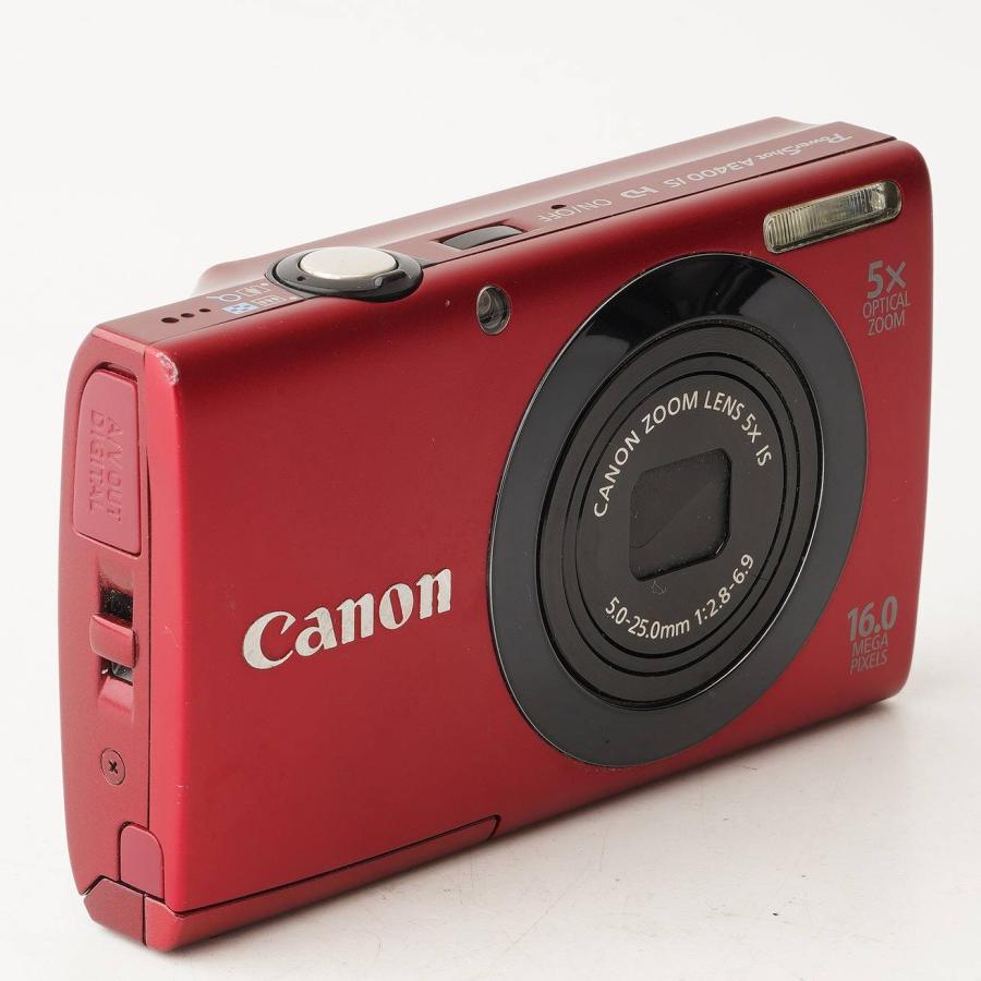 カメラ Canon PowerShot A3400 IS レッド デジタルカメラ