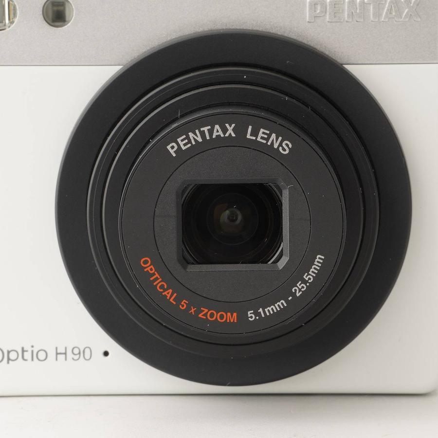 ペンタックス Pentax Optio H90 ホワイト 5x 光学ズーム : ナチュラル