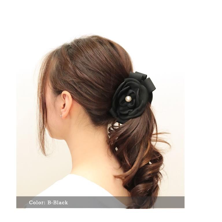 バナナクリップ 花 大きめフラワーモチーフ まとめ髪 結婚式 使い方 おしゃれ ヘアアクセサリー レディース テレワークもおしゃれに Acch380 Natural Berry Acc 通販 Yahoo ショッピング