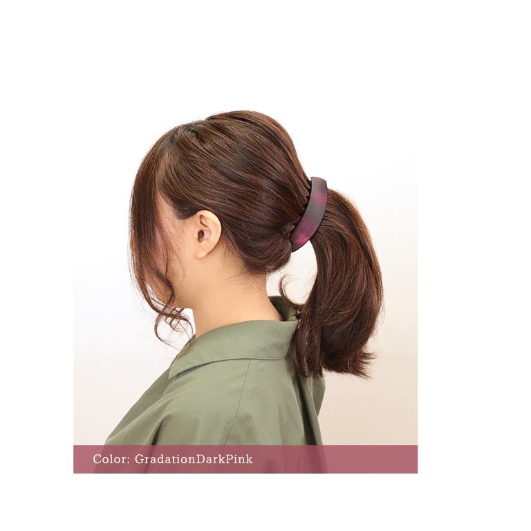 輸入 ❤大人気❤ バナナクリップ ヘアピン ヘアクリップ 再入荷 無地 グレー 韓国