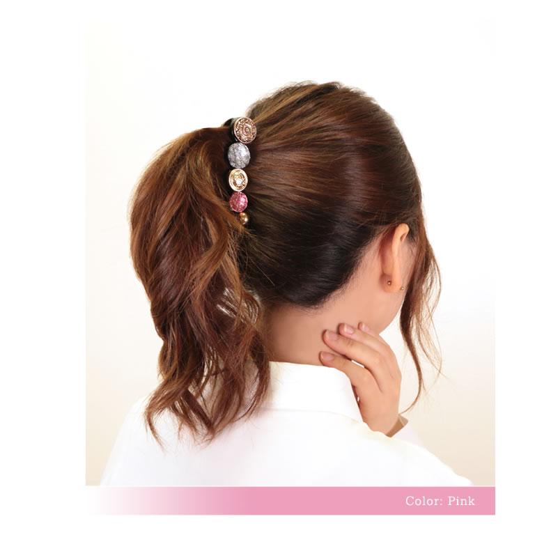 NATURAL BERRY バナナクリップ ヘアクリップ アンティーク調