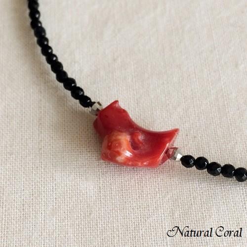 血赤珊瑚 ちあかさんご サンゴ ネックレス 枝 ナチュラル