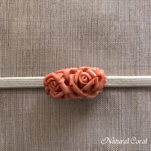 桃珊瑚 ももさんご サンゴ 帯留め 薔薇 ナチュラルコーラル Obi7 珊瑚専門店 Natural Coral 通販 Yahoo ショッピング