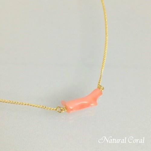 ピンク珊瑚 ぴんくさんご ペンダント ネックレス 枝 ナチュラルコーラル A｜naturalcoral