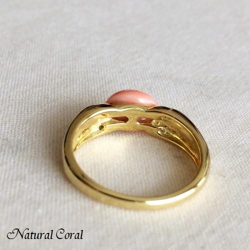 ボケ珊瑚 ボケさんご サンゴ リング 送料無料 ナチュラルコーラル