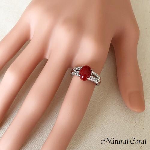 血赤珊瑚 ちあかさんご サンゴ リング プラチナ 送料無料 ナチュラル  