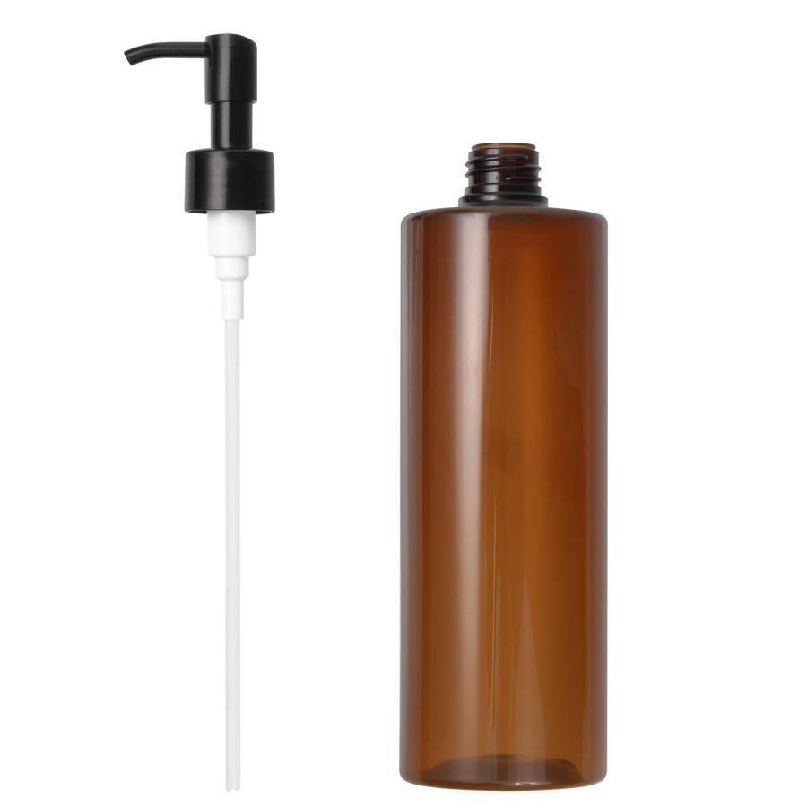 自然化粧品研究所 遮光 プラスチックボトル ポンプ 500mL 化粧品容器