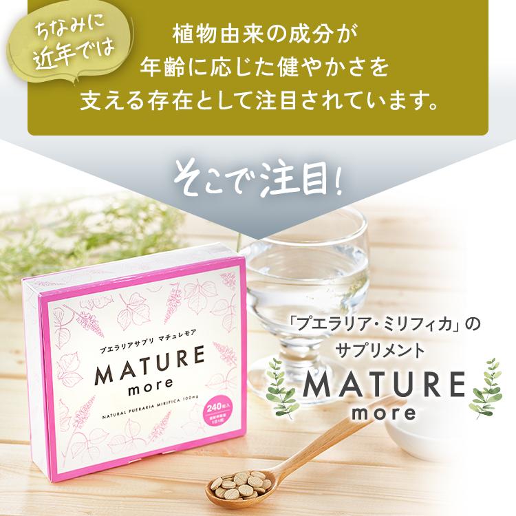植物性エストロゲン プエラリアサプリ 【マチュレモア100粒】純天然 